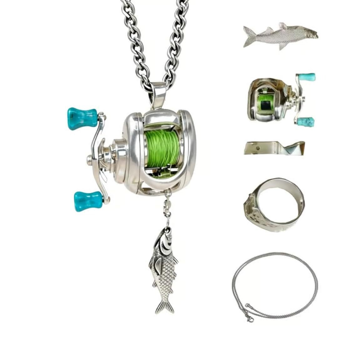 Tidal Reel Jewelry Set Necklace & Ring