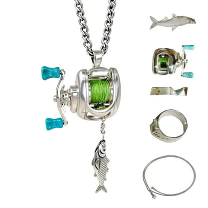 Tidal Reel Jewelry Set Necklace & Ring